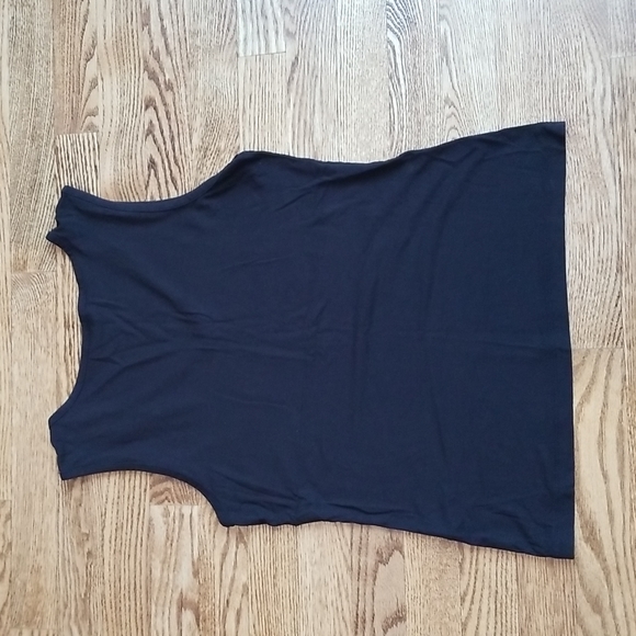 (S) Talbots Petites Soft Rayon Blend V Neck Versatile Tank Top Ruched Straps Wow - Picture 7 of 7